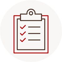 icon of a clipboard with a checklist